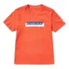 Herren-Skechers-T-Shirt mit Aufdruck, kurzärmelig, orange-rot