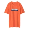 Herren-Skechers-T-Shirt mit Aufdruck, kurzärmelig, rot
