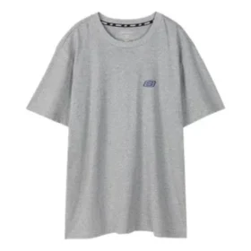 Herren-T-Shirt von Skechers, locker, atmungsaktiv, kurzärmelig, grau
