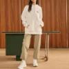 Hoodie mit Aufdruck „White Green“