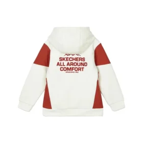 Hoodie mit Farbblock-Design „White Red“