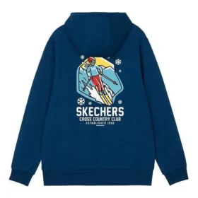 Hoodie mit Kordelzug und Cartoon-Grafik „Navy Black White Grey“