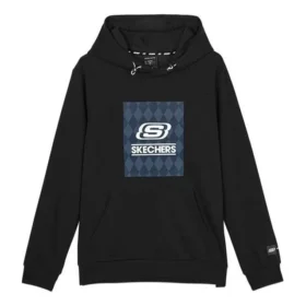 Hoodie mit Logo-Grafik „Schwarz Blau“