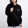 Hoodie mit Logo-Print „Schwarz Weiß“
