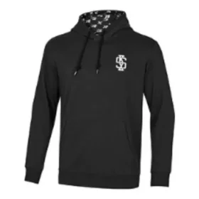 Hoodie mit Logo-Print „Schwarz Weiß Blau“