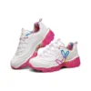 James Goldcrown x Skechers D‘ Lites Crystal Low-Top-Laufschuhe Rosa/Weiß