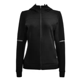 Kapuzenjacke mit durchgehendem Reißverschluss „Schwarz“
