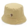 Klassischer Fischer-Hut mit Logo-Buchstaben-Aufdruck „Tan“
