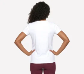 Kurzarm-T-Shirt mit Blumen-Diamant-Motiv