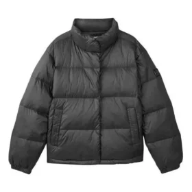 Kurze Daunenjacke „Schwarz Blau Weiß“