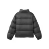 Kurze Daunenjacke „Schwarz Blau Weiß“