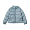 Kurze Daunenjacke „Schwarz Blau Weiß“