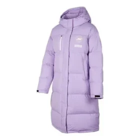 Langarm-Daunenjacke mit Aufdruck „Purple“