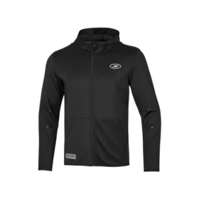 Langarmjacke mit Kapuze und Reißverschluss „Schwarz“
