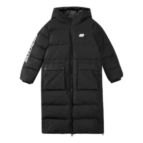 Lange Daunenjacke „Black“