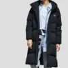 Lange Daunenjacke „Black“