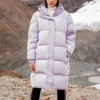 Lange Daunenjacke „Mehrfarbig“