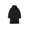 Lange Daunenjacke mit Buchstabenprint „Black“