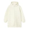 Lange Daunenjacke „Weiß“