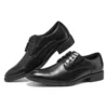 LARKEN Leder-Anzugschuhe „Black“