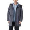 Lifestyle-Serie Lange Daunenjacke „Black“