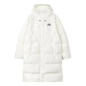 Lifestyle-Serie Lange Daunenjacke „Weiß“