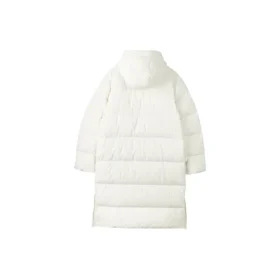 Lifestyle-Serie Lange Daunenjacke „Weiß“
