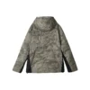 Lifestyle-Serie: Warmhaltende, Water Repellent Daunenjacke mit Kapuze „Olivgrün Schwarz“