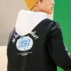 Logo-Grafik-Crew-Sweater „Black Blue White“