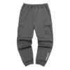 Logo Printed Workwear Straight Pant „Grey Black Green“
