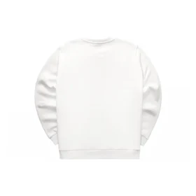 Logo-Pullover mit Rundhalsausschnitt aus Fleece „White Red Blue“