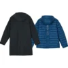 Lässige 2-in-1-Kapuzenjacke „Black Blue“
