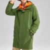 Lässige 2-in-1-Kapuzenjacke „Green Orange“