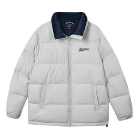 Lässige Daunenjacke „Grau Marineblau“