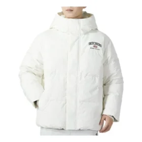 Lässige Daunenjacke „White Black“