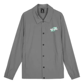 Lässige Jacke mit Aufdruck „Grau“