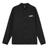 Lässige Jacke mit Buchstabenprint „Black“