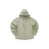 Lässige Kapuzenjacke „Black White Olive Green“