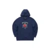Lässige Kapuzenjacke mit Fleecefutter und lustigem Cartoon-Print „Rot Grau Marineblau“