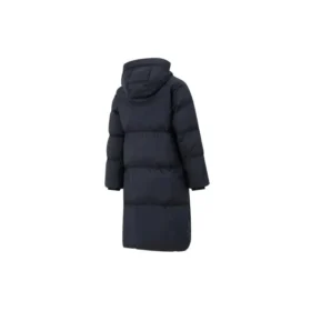 Lässige lange Daunenjacke „Black“