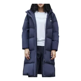 Lässige lange Daunenjacke „Navy“