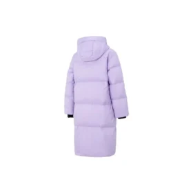 Lässige lange Daunenjacke „Purple“
