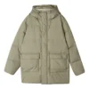 Lässige lange Daunenjacke „Teal“