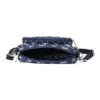 Lässige, verstellbare Stoff-Umhängetasche „Navy White“