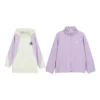 Lässige Webjacke „Purple White“