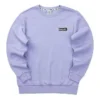 Lässiger Langarmpullover mit Logo-Print „Purple Black“