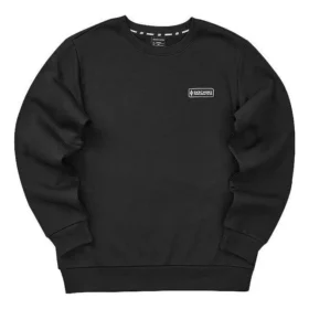 Lässiger Langarmpullover mit Logo-Print „Schwarz-Weiß“