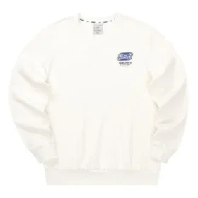 Lässiger Pullover mit Buchstabenprint „Weiß“