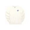 Lässiger Pullover mit Buchstabenprint „Weiß“