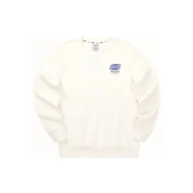 Lässiger Pullover mit Buchstabenprint „Weiß“